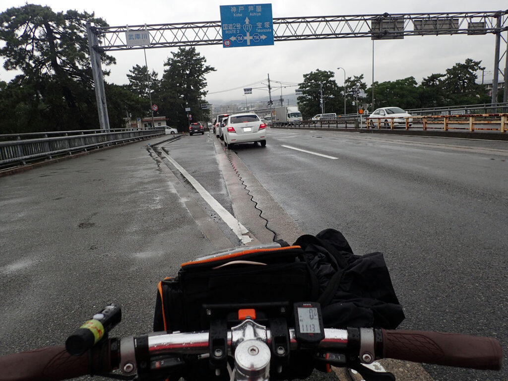 神戸へ向けて自転車旅